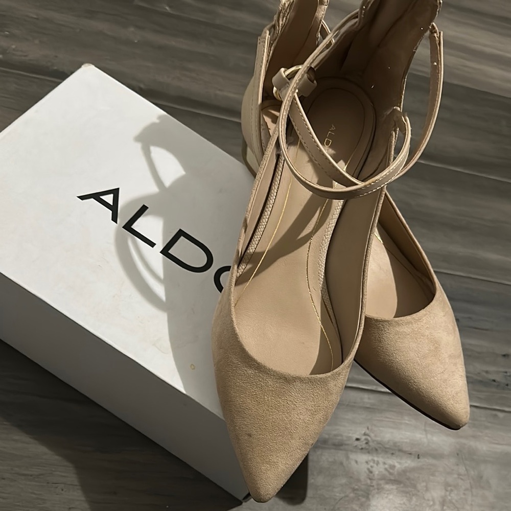 Aldo Nude Strappy Pumps